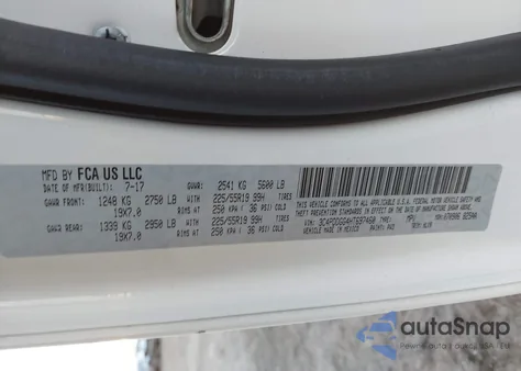 2017 Dodge Journey Crossroad Plus Awd из США, поврежденный, VIN 3C4PDDGG4HT697460